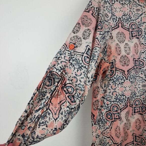 Canyon River Blues | Button Down Cotton 3/4 Shirt Small - Picture 4 of 8